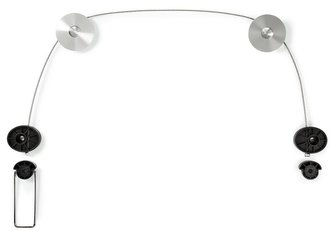 NEDIS nástěnný držák pro LCD a TV/ 37 - 70 \"/ nosnost 50 kg/ fixní \"zavěšený obraz\"