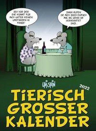 Uli Stein - Tierisch großer Kalender 2022: Monatskalender für die Wand im Großformat