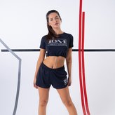 Dámské tričko CropTop Gold Details Black - LABELLAMAFIA - Velikost S