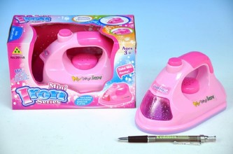 Žehlička plast 15cm na baterie v krabici