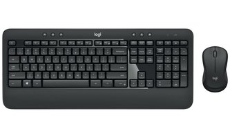 Logitech set MK540 ADVANCED, Bezdrátová klávesnice + myš/ 2.4GHz/ USB přijímač/ CZ/SK/ černý
