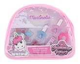 Martinelia Shimmer Paws oční stíny 2,8 g + lesk na rty 2 g + rtěnka 1,8 g + lak na nehty 2 x 3 ml + gumička do vlasů + kosmetická taštička