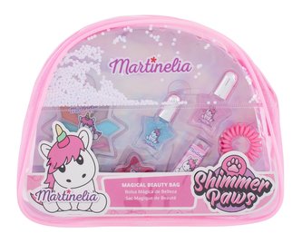 Martinelia Shimmer Paws oční stíny 2,8 g + lesk na rty 2 g + rtěnka 1,8 g + lak na nehty 2 x 3 ml + gumička do vlasů + kosmetická taštička