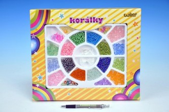 Korálky 20 barev v krabici