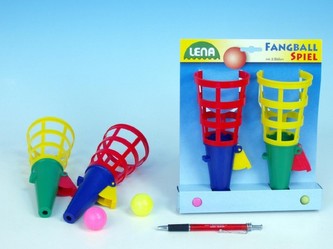 Catch ball 2 hry se 2 míčky plast 19cm na kartě