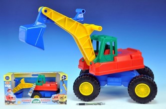 Bagr plast 70cm v krabici od 24 měsíců