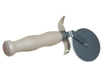 kráječ na pizzu nerez rukojeť dřev.