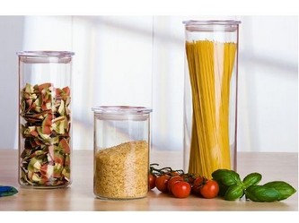 dóza skleněná pr.96x233mm + PH víko