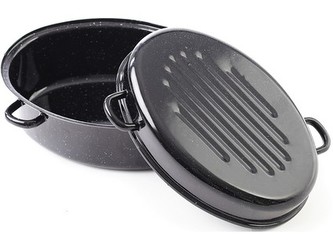 pekáč BERYL 42x34x23cm 11l smalt ovál 2díl.