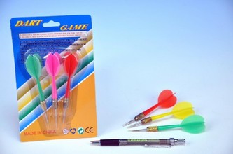 Házecí šipky 11cm hrot kov 3ks na kartě