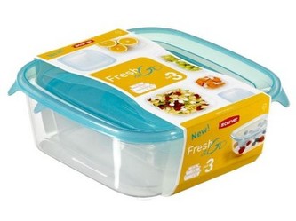 dóza FRESH&GO čtverc. sada 3díl. (0,25+0,8+1,7l) PH