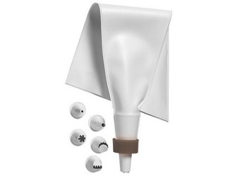 zdobička na dorty sáček PU + 5 nástavců