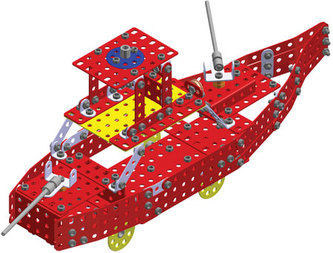 Stavebnice MERKUR FIRE Set 20 modelů 708ks 2 vrstvy v krabici 36x27x5,5cm