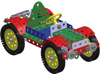 Stavebnice MERKUR 5 80 modelů 767ks v krabici 36x27x8cm