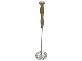 šlehač ruční pr.70mm nerez, rukojeť dřev.