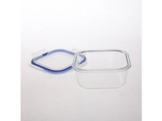 dóza čtverc. 1,1l 18,3x18,3x7,7cm skl.+PP víčko