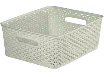 box úložný RATTAN 35x30x13cm (M),\"Y\" STYLE, PH KRÉM