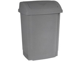 koš odp.výklopný 10l obdél.PH ŠEDÝ