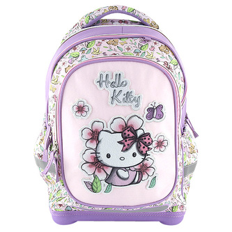 Školní batoh Target Hello Kitty, bílo-fialový
