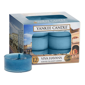 Svíčky čajové Yankee Candle Ať žije Havana, 12 ks