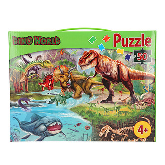 Puzzle Dino World Dinosauři, 50 dílků