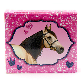 Bloček s tužkou Horses Dreams, Růžový