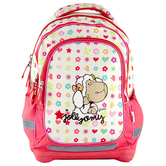 Školní batoh Nici žluto-růžový