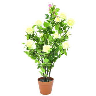 Růžový keř Europalms Růžový keř, krémová, 86 cm