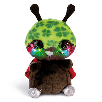 Plyšová beruška Nici Luckymacky, s LED diodami, 12 cm