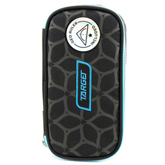 Školní penál bez náplně Target Compact Geo, s pravítkem, černý se vzorem