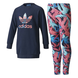 Souprava adidas Originals L FEATHER CREW 349045 | Děti | Modrá | 122