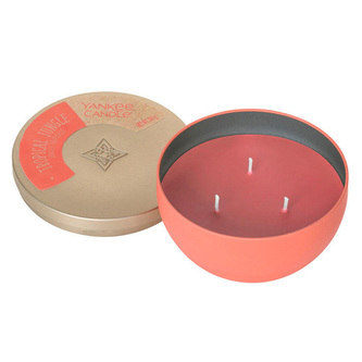 Svíčka v plechové misce Yankee Candle Tropická džungle, 255 g