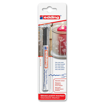 Lakový popisovač Edding 751, 1-2 mm, černý