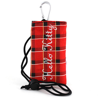 Pouzdro na mobil Hello Kitty červeno-černé