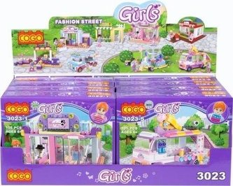 Klocki konstrukcyjne 85-107el girl mix