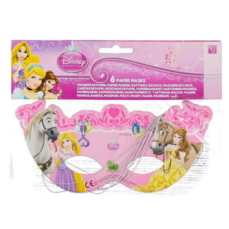 Párty masky Procos Disney Princess, 6 ks
