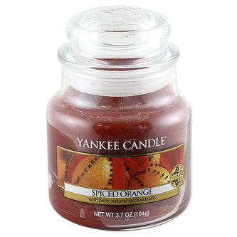 Svíčka ve skleněné dóze Yankee Candle Pomeranč se špetkou koření, 104 g