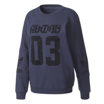 Mikina adidas Originals TREFOIL SWEATER 360997 | Ženy | Modrá | 36