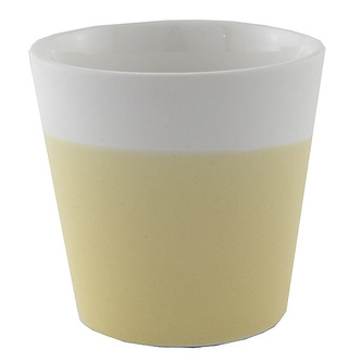 Svícen Yankee Candle Keramický, pastelová žlutá, na votivní svíčku