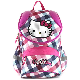 Školní batoh Hello Kitty barevné kostky