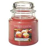 Svíčka ve skleněné dóze Yankee Candle Letní broskev, 410 g