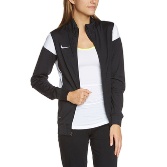 Nike W'S ACADEMY14 SDLN  KNIT JKT 10 | FOOTBALL/SOCCER | WOMENS | JACKET | BLACK/WHITE/WHITE |