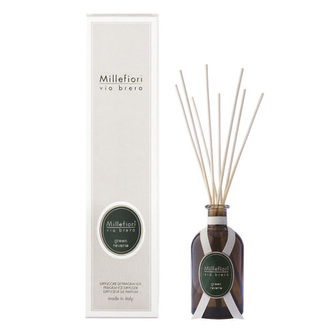 Skleněný difuzér Millefiori Milano Via Brera, 100ml/Zelené snění
