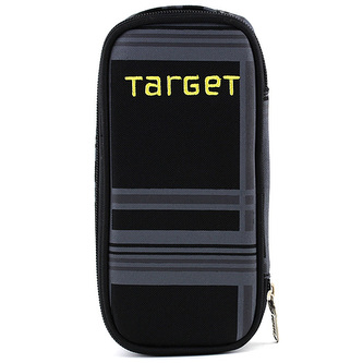 Školní penál Target Žlutý nápis, barva černá