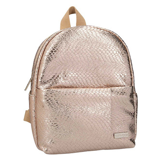 Mini batůžek Top Model Zlatý, s hadím vzorem