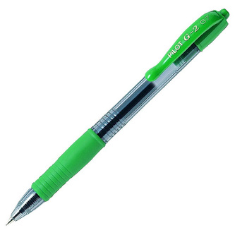 Gelové pero Pilot G-2, 0.7 mm, zelené