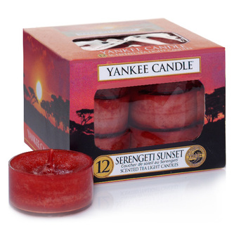Svíčky čajové Yankee Candle Západ slunce v Serengeti,   12 ks
