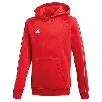 Adidas CORE18 HOODY Y POWRED/WHITE | 152 SS18, CV3431