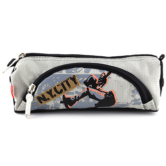 Školní penál Target čtvercový, motiv skateboardu