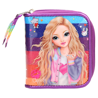 Peněženka Top Model Christy, duhová s flitry